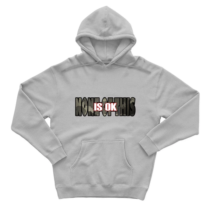 Protest Message Graphic Male Pullover Hoodie