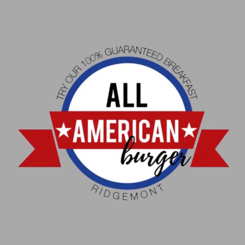 All american burger Male Pullover Hoodie