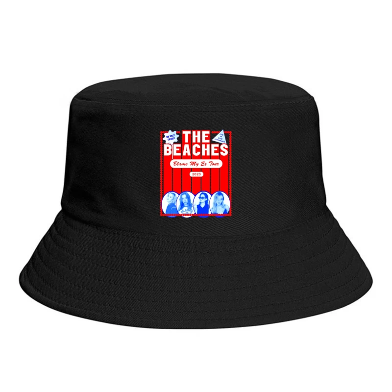 The Beaches 'Blame My Ex' 2023 Tour Retro-Style Concert Poster Bucket Hat