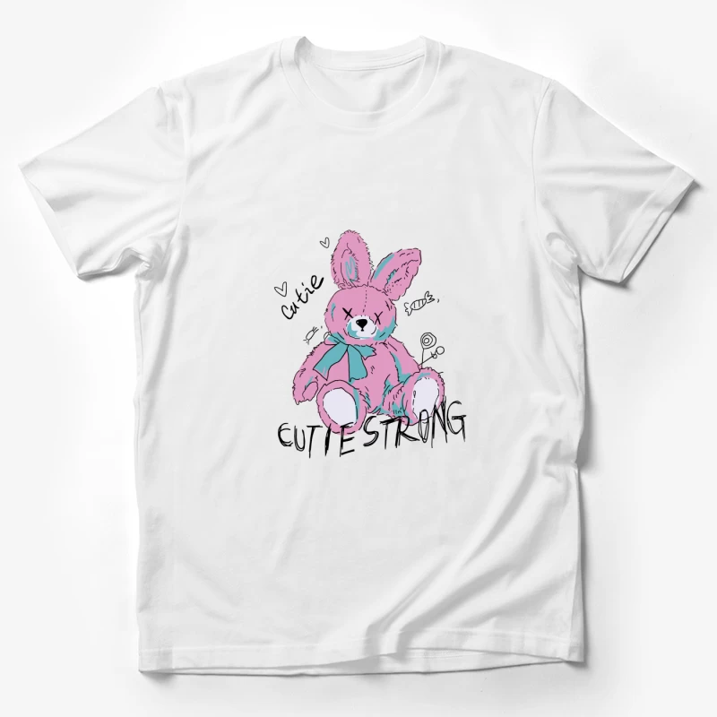 Niedliches Plüschhasen-Design Herren T-Shirt