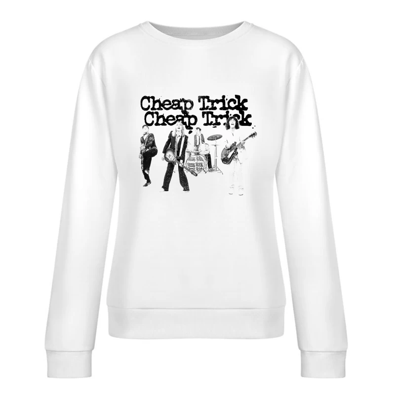 Cheap Trick Vintage Female Pullover Sweatshirt