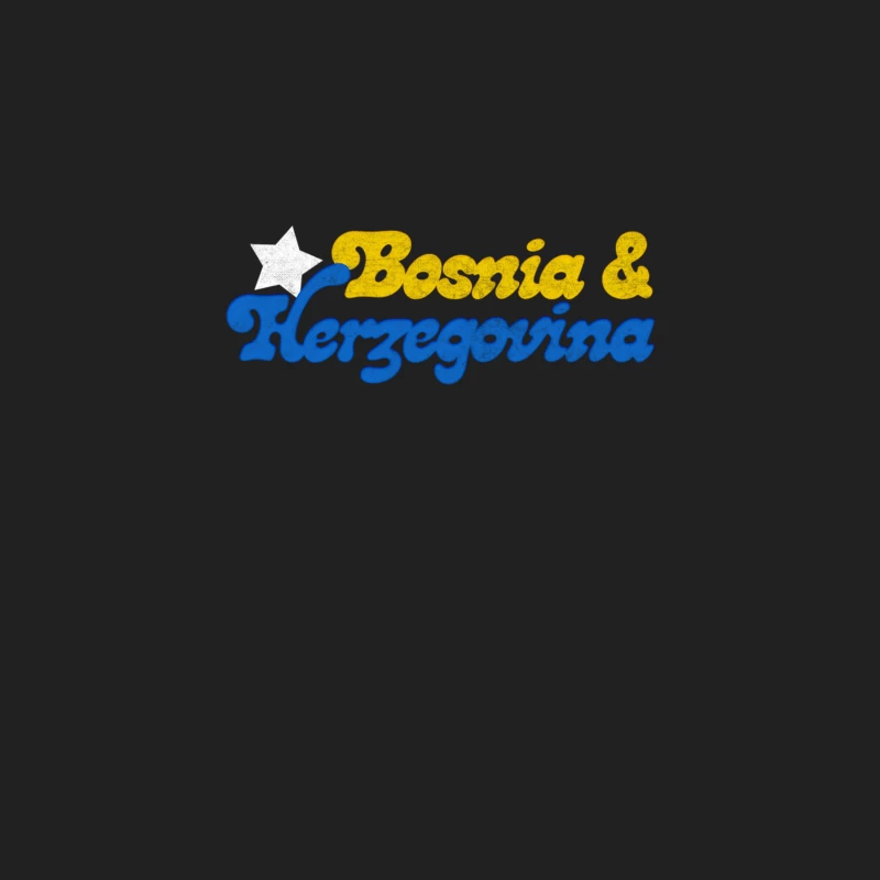 Bosnia   Retro Faded Style Typography Design Bucket Hat