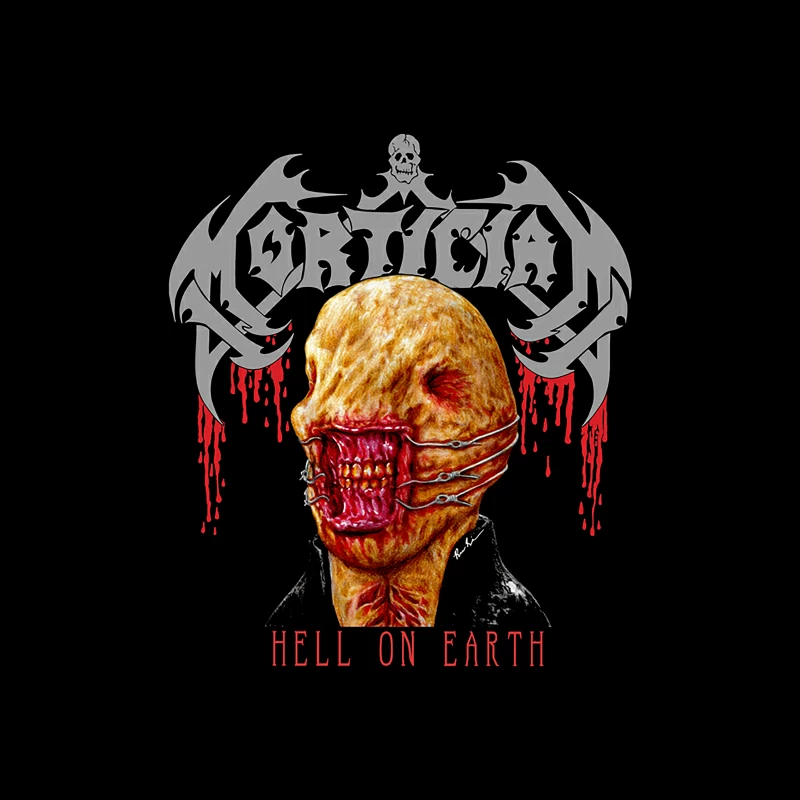 Mortician Hell On Earth Throw Pillow