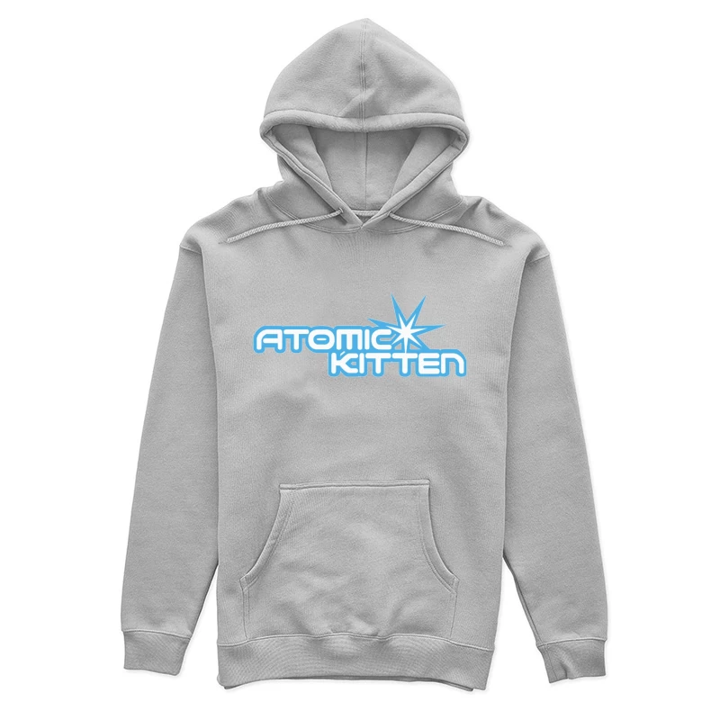 Atomic Kitten Blue Retro Logo Design Female Pullover Hoodie