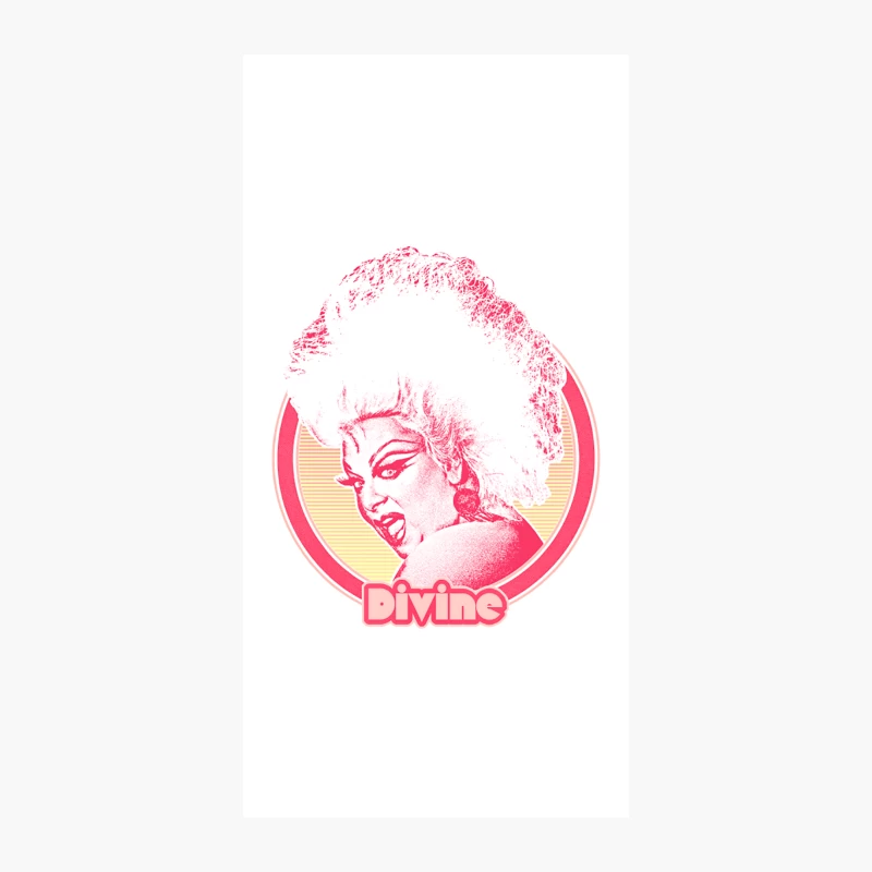 Divine  Retro Fan Art Design iPhone Case