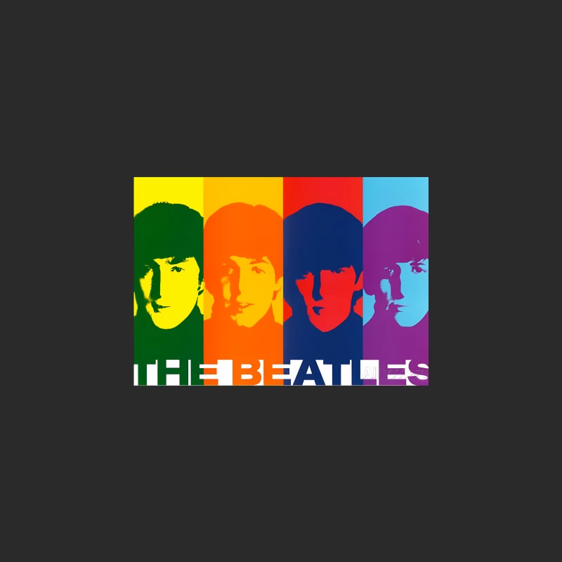 Colorful Pop Art Portraits of The Beatles: Iconic 1960s Band Baseball Cap