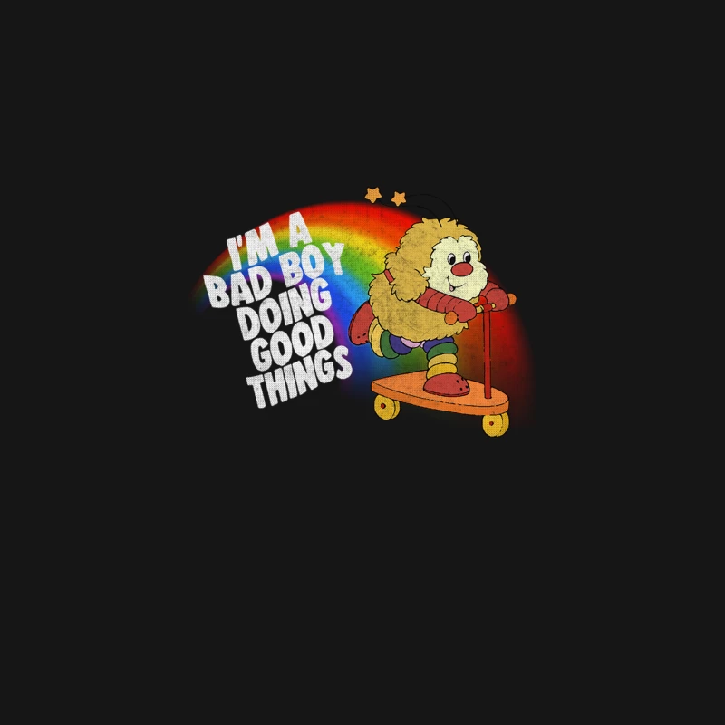 Bad Boy  Vintage Aesthetic Meme 80s Cartoon Design Desk Mat