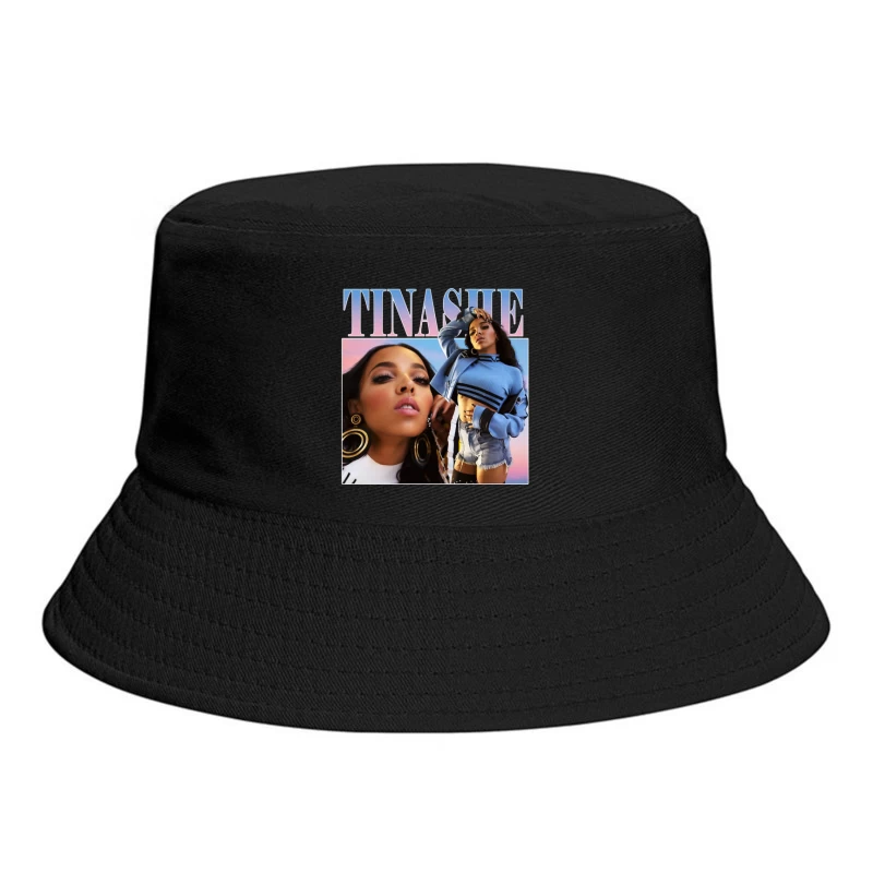 Stylish R&B Album Cover Featuring Modern Fashion and Glamour Portrait Bucket Hat