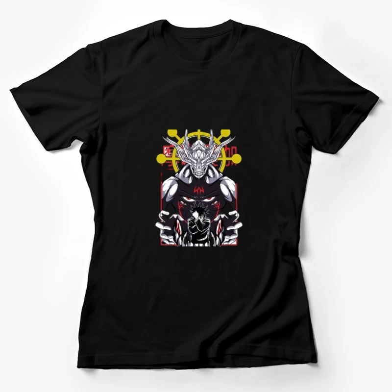 Dämonischer Krieger und mystische Kreatur Damen T-Shirt