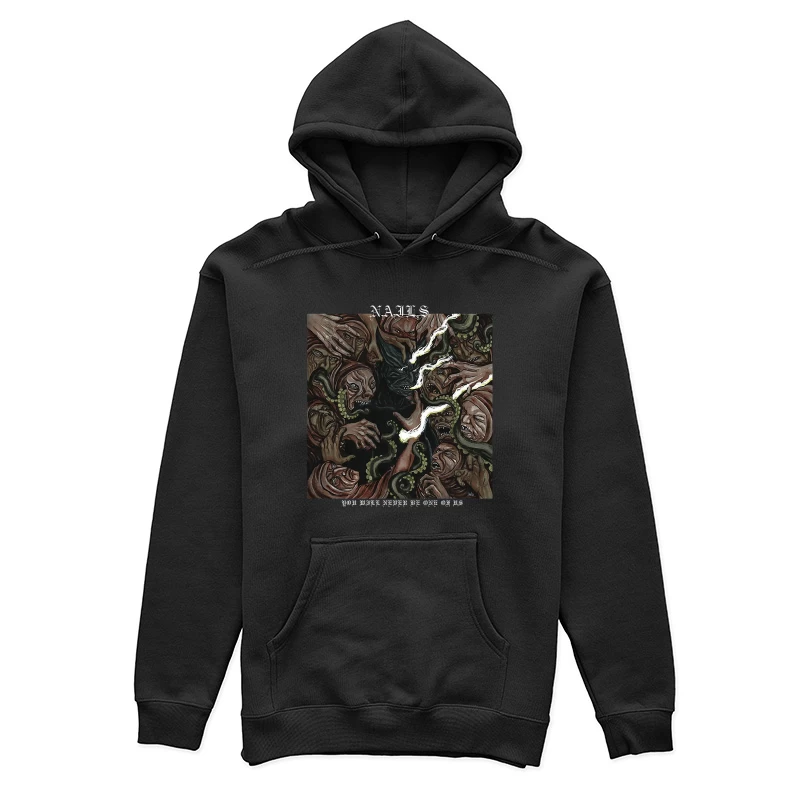 Nails Band Female Pullover Hoodie