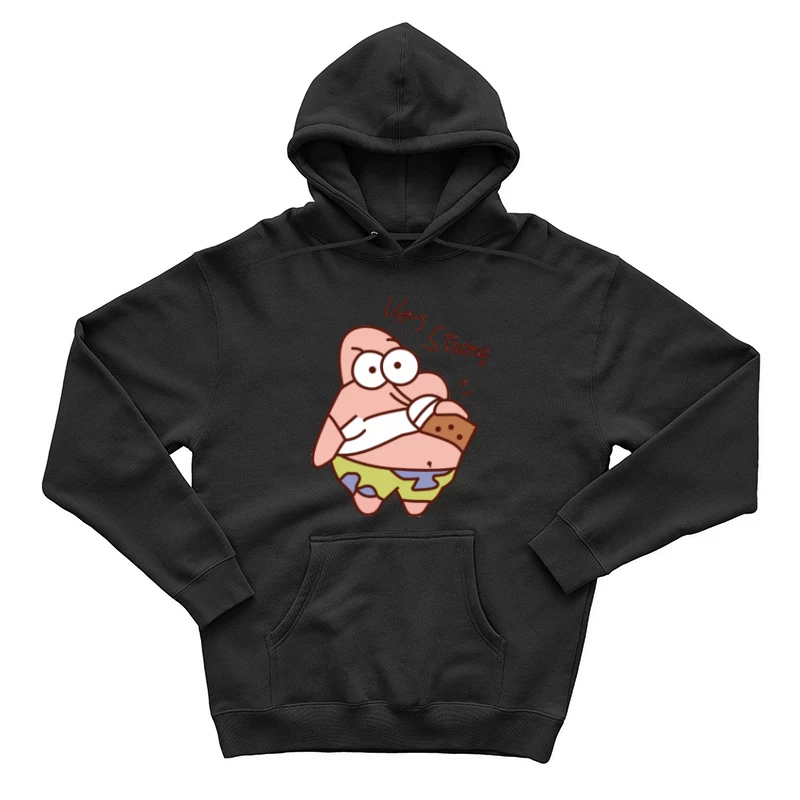 Starker Cartoon-Charakter mit Keks Herren Pullover Hoodie