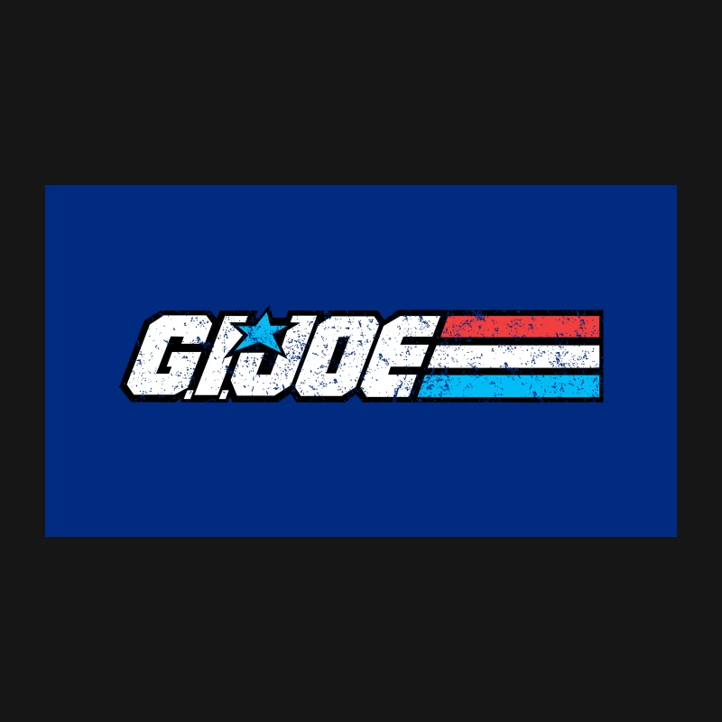 Retro G.I. Joe Logo: Classic Military Action Figure Brand Desk Mat