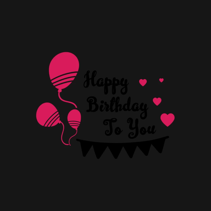 Balloons et cœurs roses Femme T-Shirt