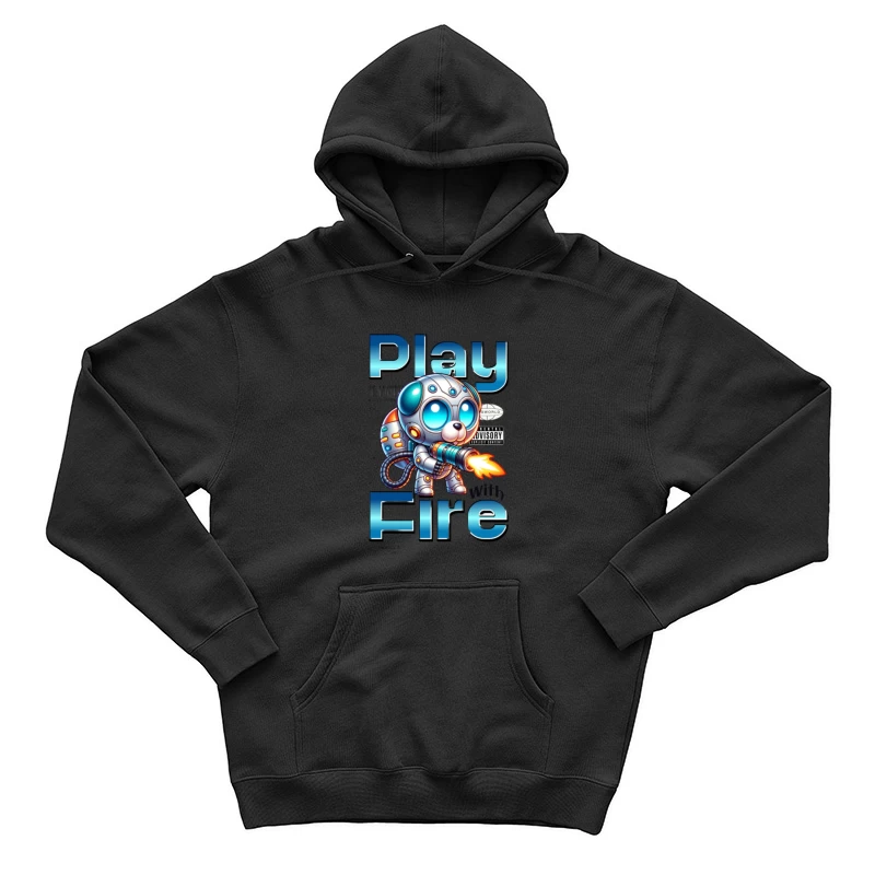 Roboter-Hund mit Flammenwerfer Herren Pullover Hoodie