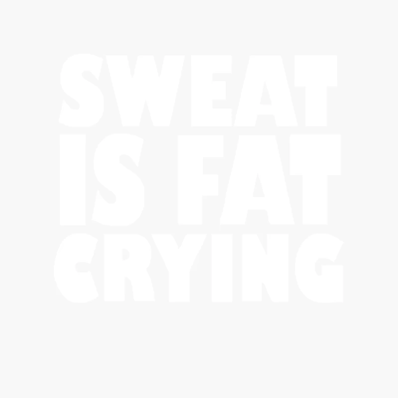 Sweat Is Fat Crying Bodybuilding Gym Wear Training Cotton Tote Bag