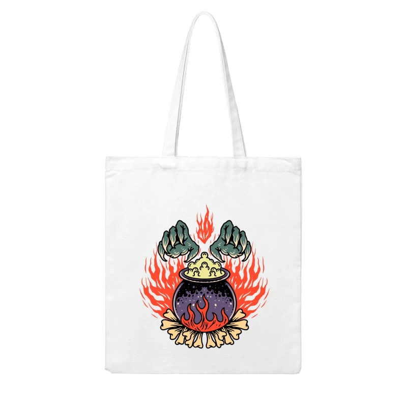 Cauldron of Flames Cotton Tote Bag