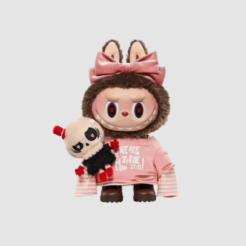 Niedliches Monster mit Plüschpuppe Herren Pullover Hoodie