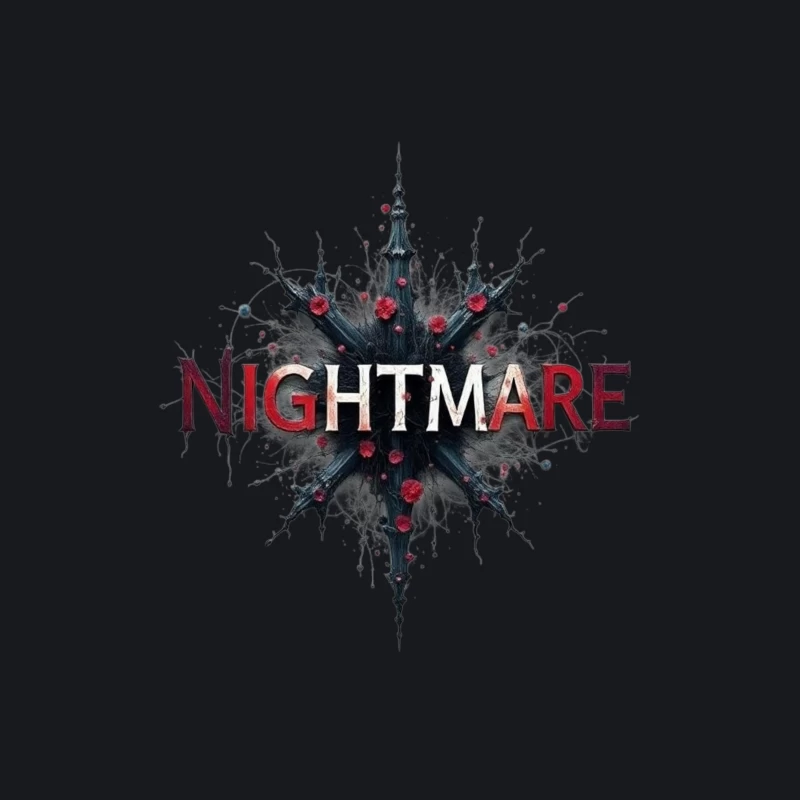 Nightmare Horror Graphic Design Tapestry