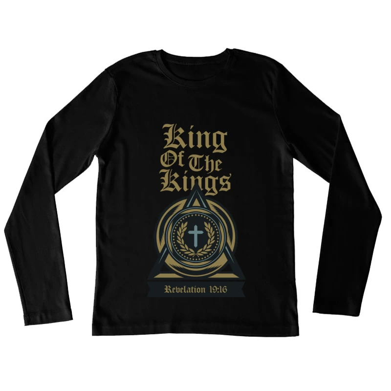 Symbole de la Foi avec Croix Femme Manches Longues T-Shirt