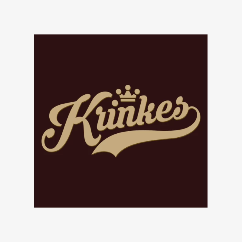 Design emblématique Krinkes en or sur fond sombre Homme Sweat-shirt à enfiler