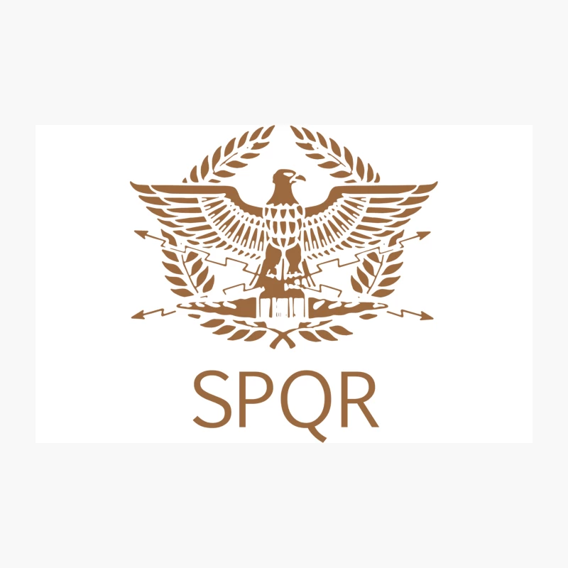 Roman Eagle Emblem with SPQR Inscription Travel Mug