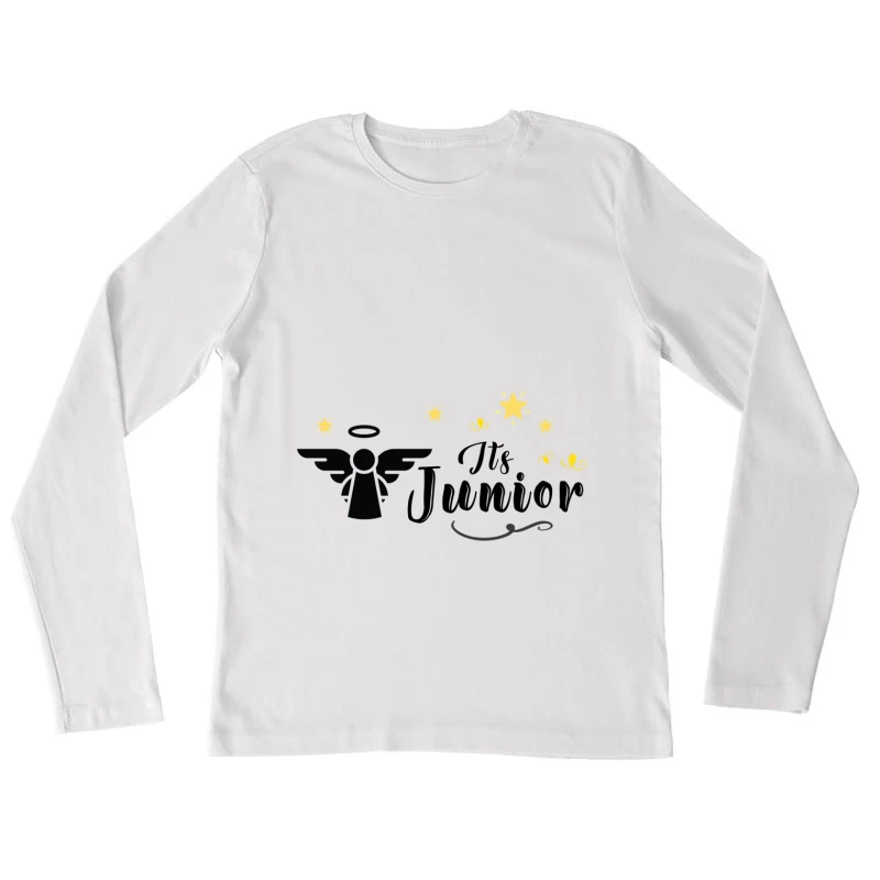 Ange céleste et étoiles Femme Manches Longues T-Shirt
