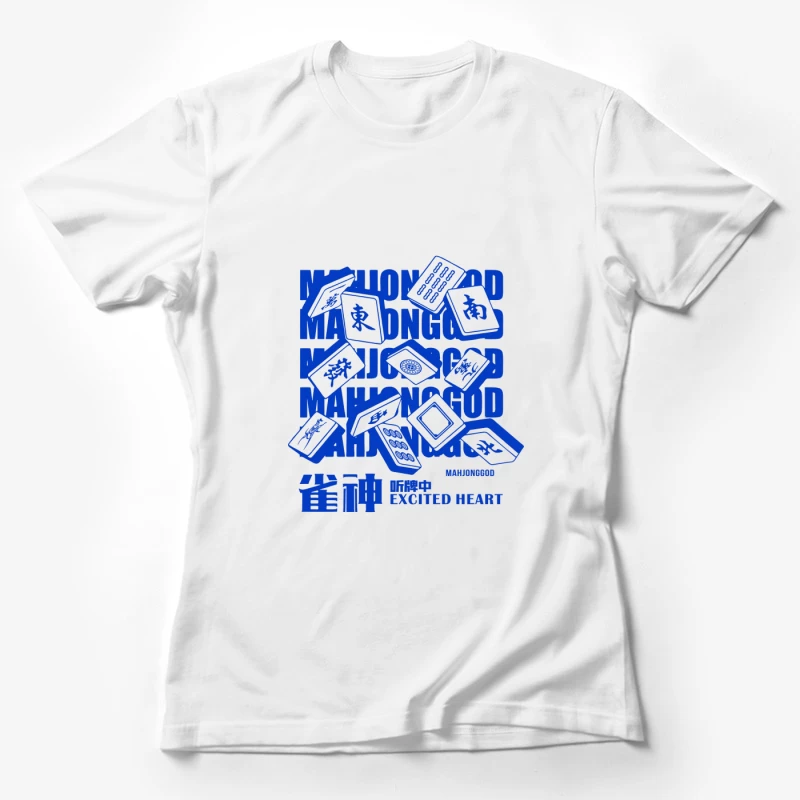 Mahjong-Gott: Aufgeregtes Herz Damen T-Shirt