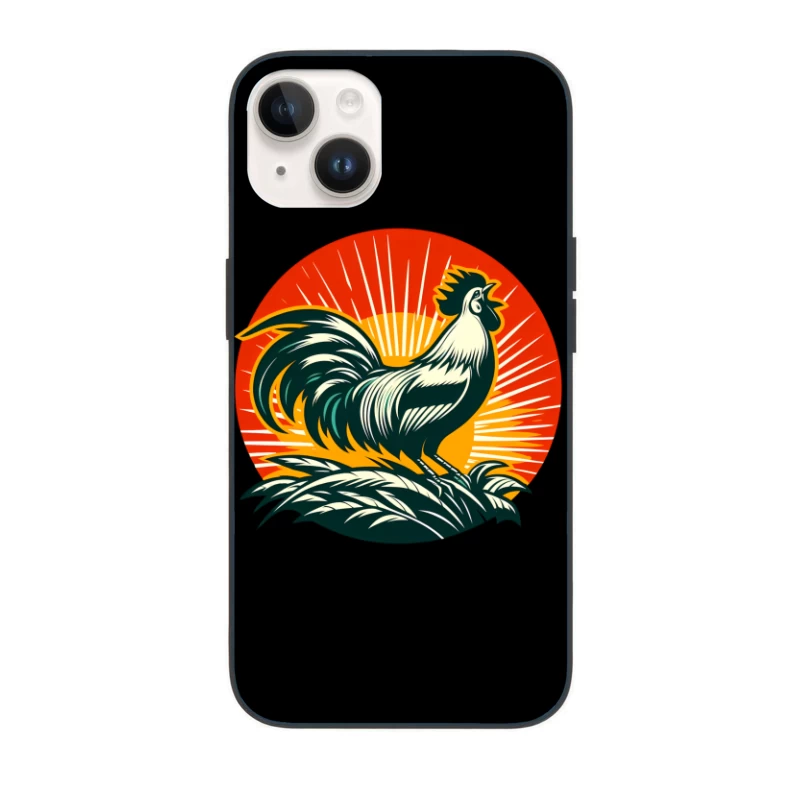 Buy Rooster Sunrise Vintage iPhone Case