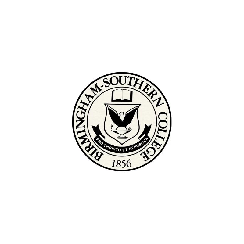 Official Seal of Birmingham-Southern College Founded 1856 Desk Mat