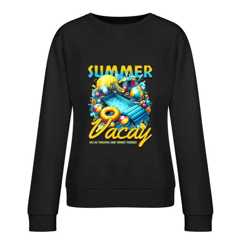 Sommerurlaub am Pool Damen Pullover Sweatshirt