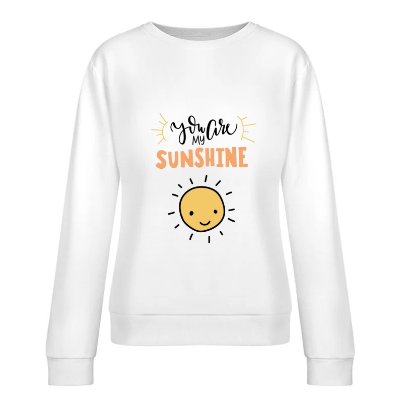 Soleil et message d'amour Femme Sweat-shirt à enfiler