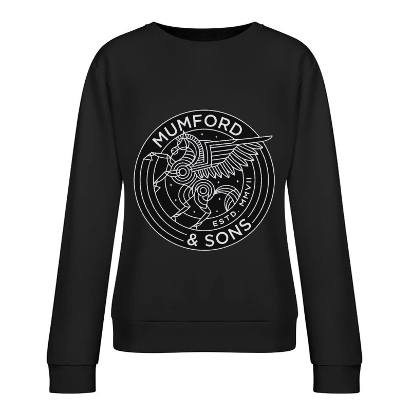 Mumford & Sons Geometric Pegasus Band Logo Female Pullover Sweatshirt