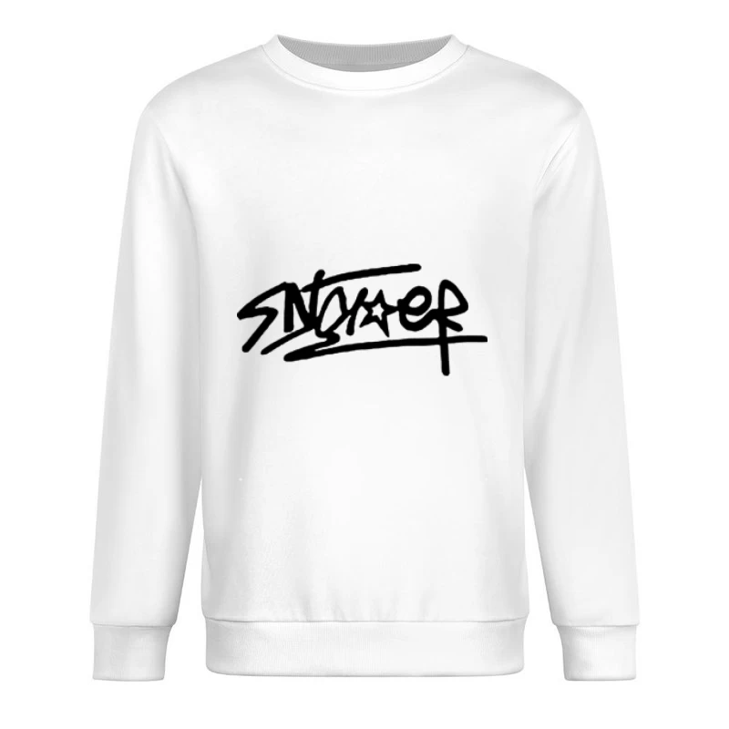 Graffiti-Kunst-Logo mit Sternmotiv Herren Pullover Sweatshirt