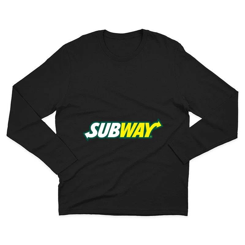 Subway Restaurant Logo Male Long Sleeve T-Shirt