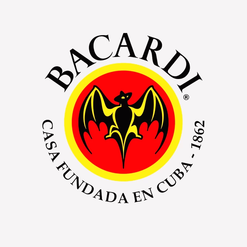 Bacardi Rum's Historic Cuban Bat Logo Female T-Shirt