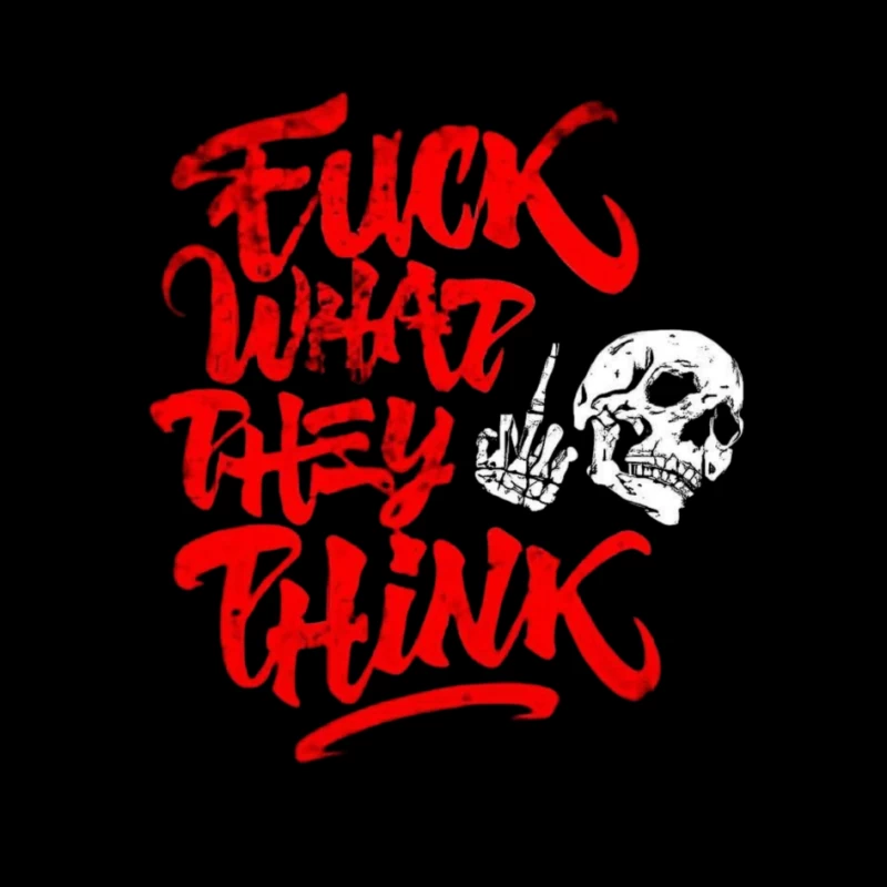 Rebellious Skull Graffiti Art Pin