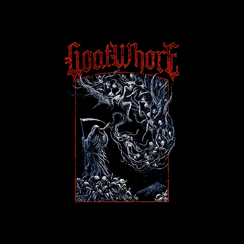 Goatwhore Death Horn Throw Pillow