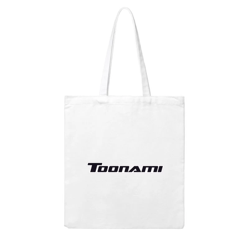 Toonami Black Text Logo - Cartoon Network's Anime Programming Block Cotton Tote Bag