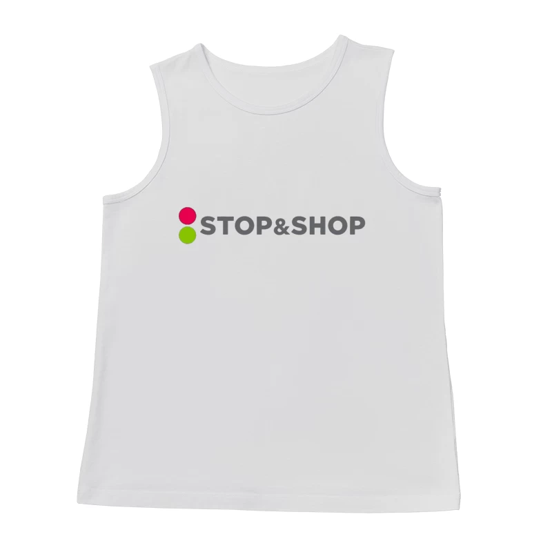 Stop & Shop Retail Brand Logo with Traffic Light Design Male Tank Top