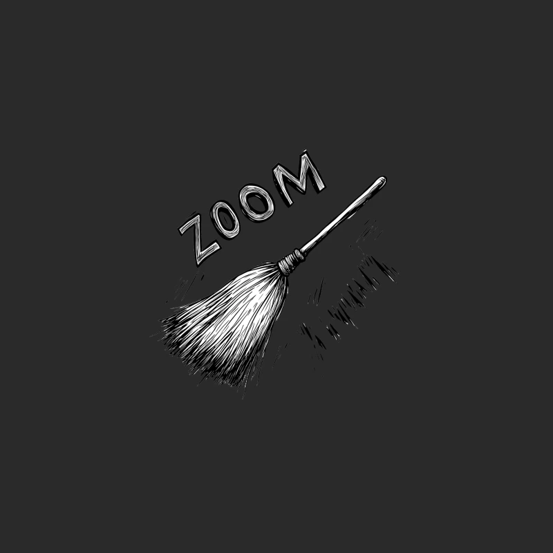 Speedy Zoom Broom: Illustrated Motion Cleaning Baseball Cap