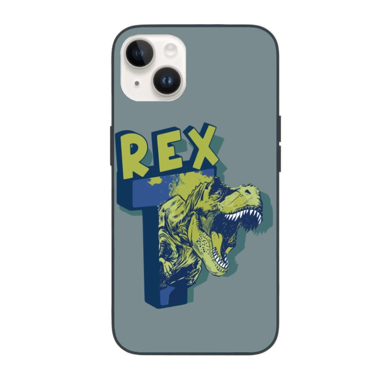 Bold Vintage T-Rex Graphic – Striking Dinosaur Design iPhone Case