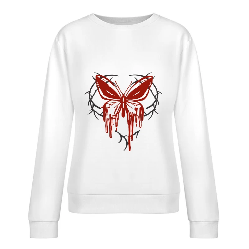 Schmetterling aus Dornen Damen Pullover Sweatshirt