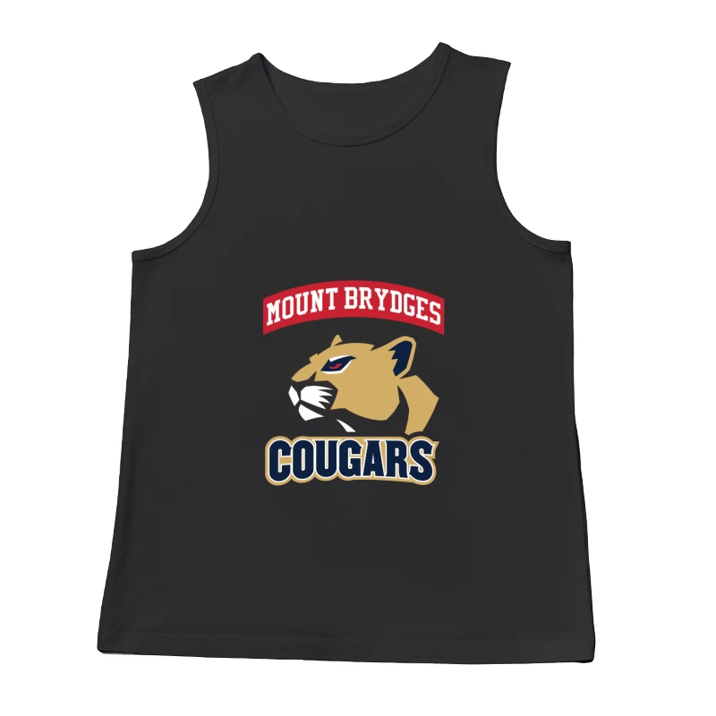 Mount Brydges Cougars Team Logo Male Tank Top