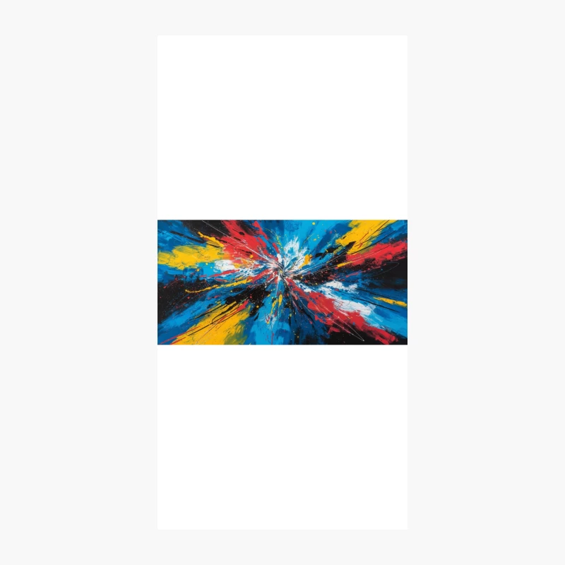 Vibrant Abstract Explosion: A Dynamic Modern Acrylic Painting iPhone Case