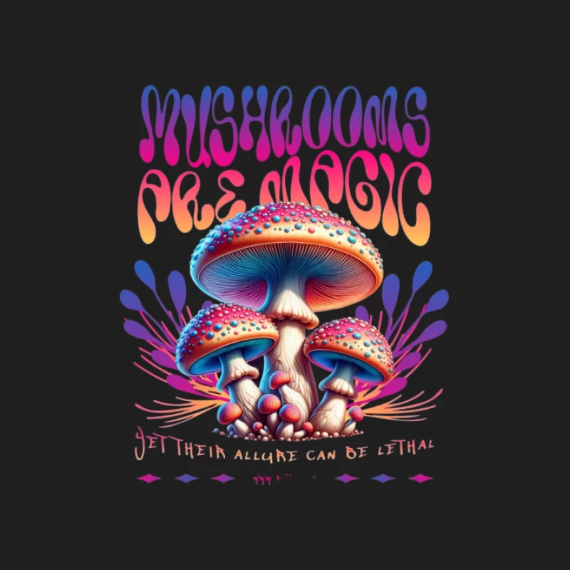 Champignons magiques et colorés Homme Débardeur