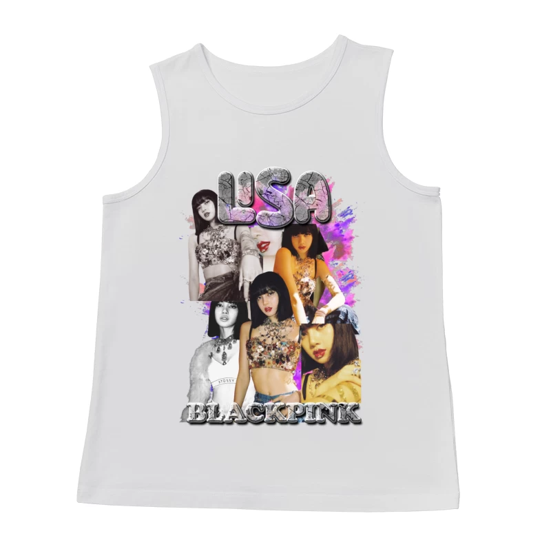 Lisa from BLACKPINK Collage Male Tank Top
