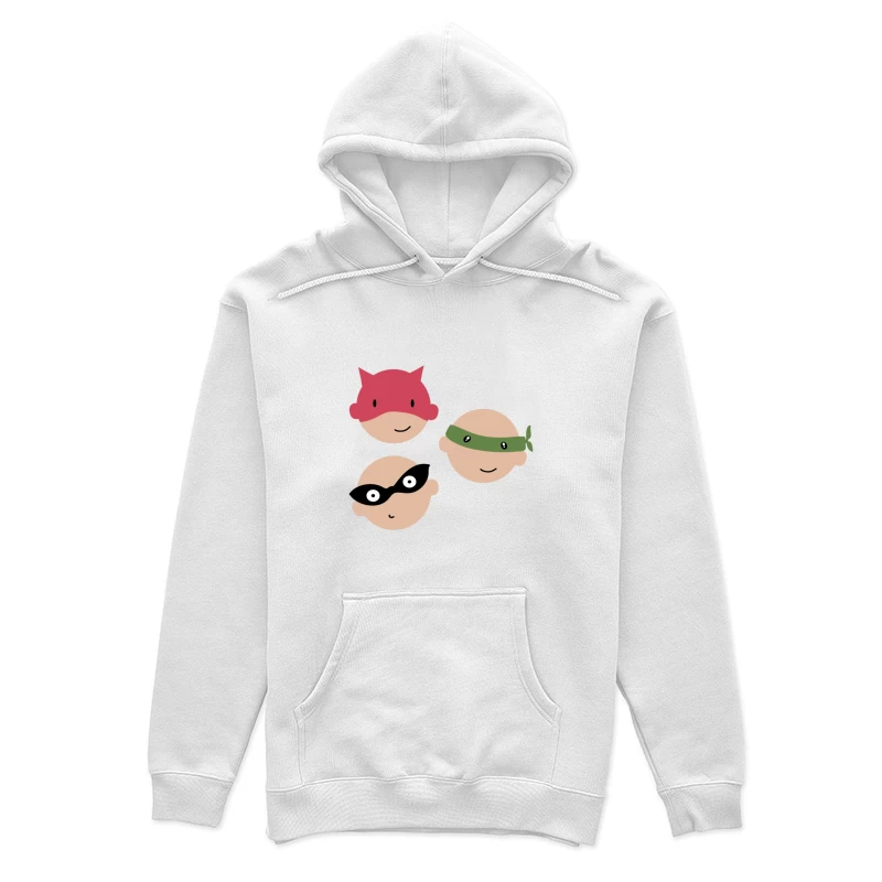 Visages de Super-héros Amusants Femme Sweat à capuche