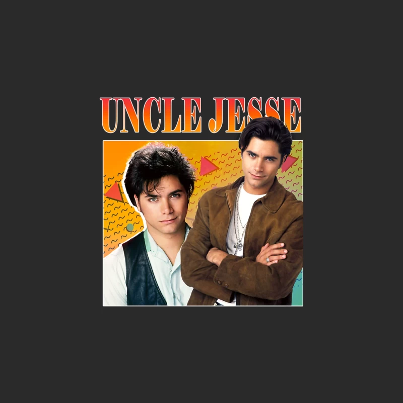 Retro TV Poster of Uncle Jesse from Full House 90s Series Baseball Cap