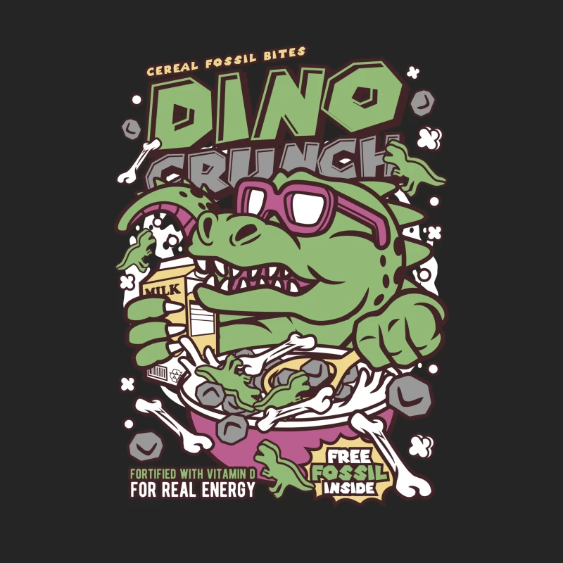 Céréales Dino Crunch avec Fossile Gratuit Homme Sweat-shirt à enfiler