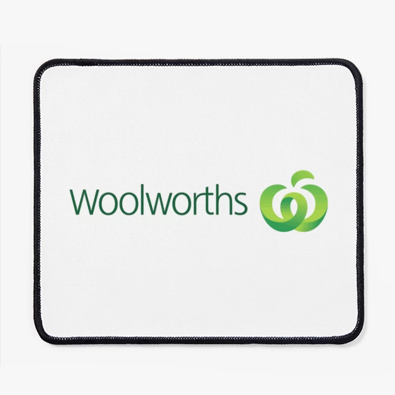 Woolworths Supermarket Chain Logo with Green Apple Design Mouse Pad